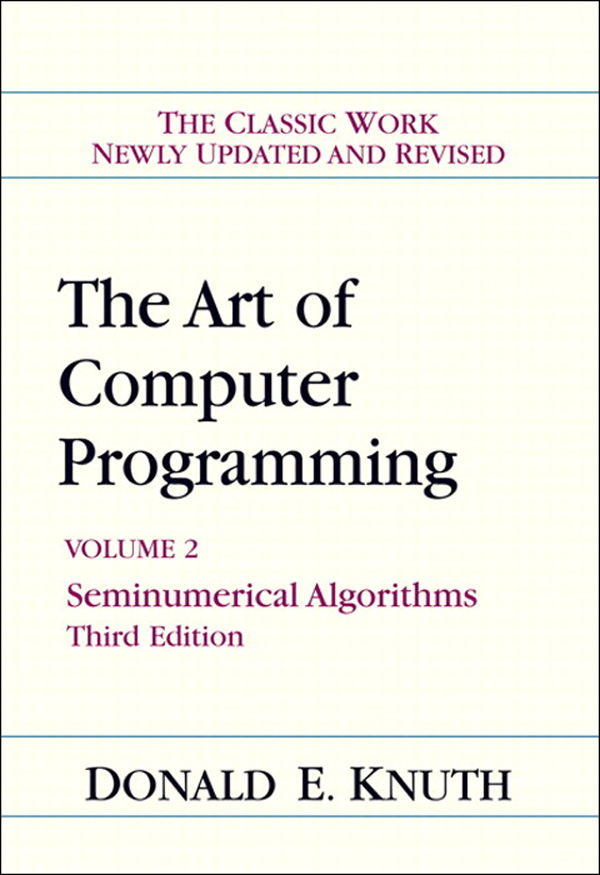 The Art of Computer Programming: Seminumerical Algorithms