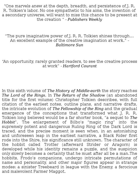 Return of the Shadow